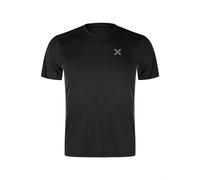MONTURA World 2 Herren-T-Shirt, atmungsaktiv, ideal für Trekking, Farbe: Schwarz/Blei, Schwarz Blei, XL