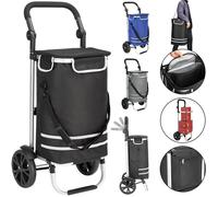 monzana Einkaufstrolley Alu 35l 54 x 31 x 24cm grau