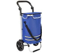 monzana Einkaufstrolley Blau Alu 56L 31x24x54cm