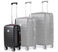 monzana® Hartschalenkoffer Exopack Schwarz M ABS 40L