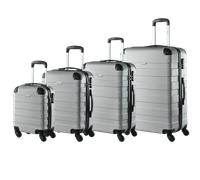 monzana® Hartschalenkofferset Essential 4-tlg Silber