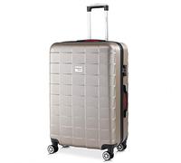 MONZANA Koffer Handgepäck Trolley mit TSA Schloss Zwillingsrollen Teleskopgriff Standfüße Größe XL Reisekoffer Rollkoffer