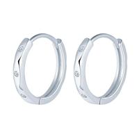 MOOFUN Mehrfachfische Ohrringe Silber 925 Creolen Groß Ohrring Damen Ohrringe Zirkonia Ohringe Silber Ohrschmuck für Mama Freundin Teenager Mädchen Oma Schwester Frauen Geschenk Geburtstagsgeschenk