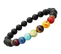 mookaitedecor Perlen Armbänder für Männer und Frauen, Strecken Natürliche Chakra Kristall Heilung Stein Armband