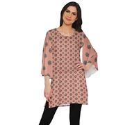 Moomaya Kimonoarmel Mini Kurta Sommer Tunika Gedruckt Kurze Kurtis Fur Frauen