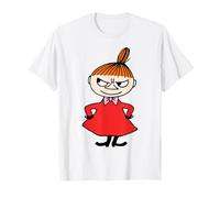 Moomin Little My Hands On Hips T-Shirt, Weiß, S, Unisex, Kurzarm, Klassische Passform, Officially Licensed Design, Moominvalley
