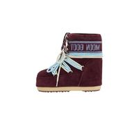Moon Boot Boot Icon Low Stiefel Aus Burgunderrotem Wildleder