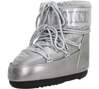 Moon Boot Damen Classic Schneestiefel, Silber, 40 EU