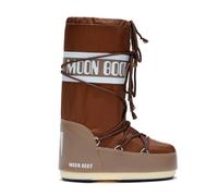 Moon Boot Damen Icon Nylon Schneestiefel, Shitake, 10-11.5 Women/9-10.5 Men