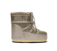 MOON BOOT Icon Low Glance Satin Winter Stiefel Platinum Edle Winterstiefel mit Satin-Finish, Wärmeisolierung, Leichter Zwischensohle & Rutschfester Gummisohle.