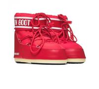 Moon Boot Icon Low Nylon Stiefel Red EU 42-44 wasserdichte Winterstiefel mit Wärmeisolierung, Leichter Zwischensohle & Rutschfester Gummisohle ikonisches Design neu interpretiert.