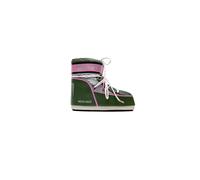 Moon Boot Unisex Icon Low Space Racing Forest Green/Silver/Pink 39/41