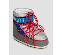 Moon Boot ICON LOW SPACE RACING Silber/Blau/Rot 39-41