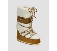 Moon Boot Icon Shearling New Pelz Schneestiefel Für Damen 80d1402610-ma03 Braun;Weiß 35