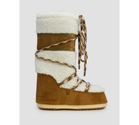 Moon Boot Icon Shearling New Pelz Schneestiefel Für Damen 80d1402610-ma03 Braun;Weiß 39;41;40