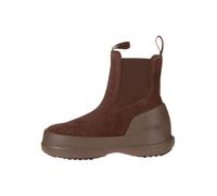 Moon Boot Leder-Boots "Luna Chelsea Suede" in Hellbraun - Größe 37 | Damen Stiefel