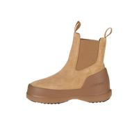 Moon Boot Leder-Boots "Luna Chelsea Suede" in Hellbraun - Größe 38 | Damen Stiefel