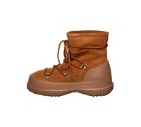 Moon Boot Leder-Winterboots "Luna" in Hellbraun - Größe 38 | Damen Stiefel