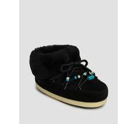 Moon Boot Resort Evx Mule Suede Beads Winterschuhe Für Damen In Schwarz 80d1470040-nn13 Schwarz 37;38
