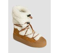 Moon Boot Resort Ltrack Polar Shearling Winterstiefel Aus Leder Für Damen 24501500-1 Weiß;Braun 39