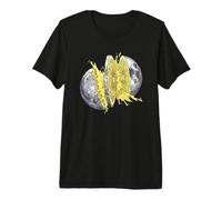 Moon Lemon Slice Fresh Juice Splash - Surreal Space Art Premium T-Shirt