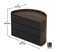 Moona Storage Box black/walnut