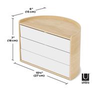 Moona Storage Box WHT NAT