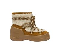 Moonboot - Après-ski aus Schaffell - Moon Boot Mezzaluna Boot Shearling Whisky Off White für Damen aus Leder - Größe 39 - Braun Braun 39