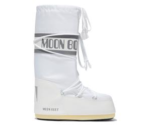 Moonboot - Après-Ski Stiefel - Moon Boot Nylon Blanche/Argent für Damen - Größe 27-30 - Weiß Weiß 27-30