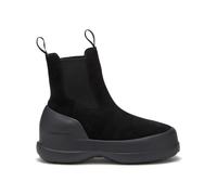 Moonboot - Gepolsterte Stiefeletten - Damen / Frauen - Luna Low Boot Chelsea Suede - Moon Boot Luna Chelsea Suede Black für Damen aus schwarz 38