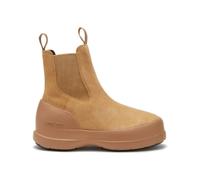 Moonboot - Gepolsterte Stiefeletten - Damen / Frauen - Luna Low Boot Chelsea Suede - Moon Boot Luna Chelsea Suede Sand für Damen aus Leder Braun 39