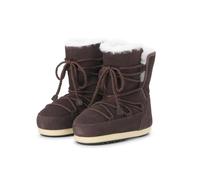 Moonboot Low-Top Sneaker - Boot EVX aus Veloursleder - Gr. 41_42 - in Braun - für Damen