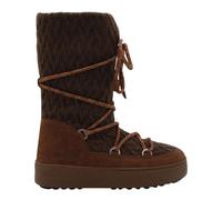 Moonboot Stiefel - Mid-Calf Textured Knit Boots With Suede Accents - Gr. 40 (EU) - in Schwarz - für Damen