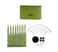 MOONDAME 10 Paare Austauschbare Rundstricknadeln Set 2 2 Mm-5 0 Mm Aluminium Stricknadel Set Zum Stricken Von Pullover Socken