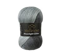 Moonlight Glitter Batik Simli 100g Strickwolle Wolle zum Stricken und Häkeln 20% Metallic-Wolle türkische Farbverlaufswolle