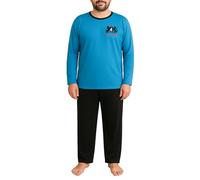 Moonline Nachtwäsche Übergrößen Herren Schlafanzug Lang Pyjama in Großen Größen aus 100% Baumwolle in verschiedenen Ausführungen Elegante Nachtwäsche M-5XL