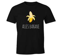 MoonWorks Alles Banane Herren T-Shirt Banana Shirt Hipster Cool Fun-Shirt Schwarz XL