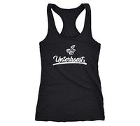 MoonWorks Damen Tanktop Unterhopft Bier Festival Party Tank Top Shirt Racerback schwarz L