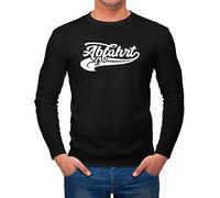 MoonWorks® Herren Long-Sleeve Abfahrt Winter Ski Piste Sport Schnee Skifahrer Langarm-Shirt schwarz XXL