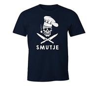 MoonWorks Herren T-Shirt Koch Smutje Pirat Fun-Shirt Navy M