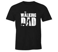 MoonWorks® Herren T-Shirt The Walking Dad Bier Fun-Shirt Schwarz 3XL