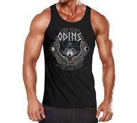 MoonWorks Herren Tanktop Lieber EIN Wolf Odins als EIN Lamm Gotte Muskelshirt Tank Top Muscle Shirt Achselshirt