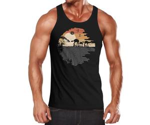 MoonWorks® Herren Tanktop Print Aufdruck Bedruckt Science Fiction Blockbuster Parodie Weltraum Imperium Achselshirt