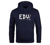 MoonWorks® Hoodie Herren EDV Ende der Vernunft Programmierer Informatiker Witz Fun-Shirt Spruch lustig Kapuzen-Pullover Navy 3XL
