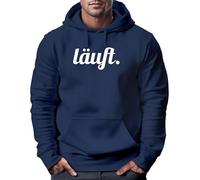 MoonWorks Hoodie Herren läuft Sweatshirt Kapuzenpullover Sweater Männer Navy XXL