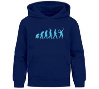 MoonWorks® Kinder Hoodie Jungen Tennis Jungengeschenke Sport Hobby Geschenk Tennisspieler Navy 152