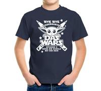 MoonWorks Kinder T-Shirt Jungen Bye Bye Kindergarten- Das Wars - Episode 2 Möge die Schule mit dir Sein Geschenk zur Einschulung 2025 Schulanfang Star Navy 122-128 (7-8 Jahre)