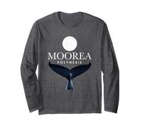 Moorea Polynesie Walschwanz Sonnenuntergang Langarmshirt