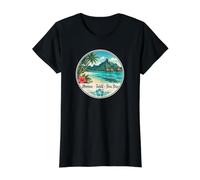 Moorea Tahiti Bora Bora Preisgünstiges Grafik-T-Shirt, Damen, Schwarz, L