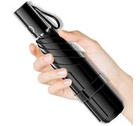 Moorrlii Automatischer Mini-Reise-Regenschirm, winddicht, faltbar, UV-Schutz, sofortiges Öffnen/Schließen für Regen/Sonne, kleines, kompaktes, leichtes Design, passt in Tragetasche/Reisetasche